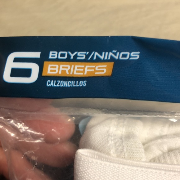 NWT Hanes 6 pair boys tag less briefs size lg 14-16 - Picture 5 of 6